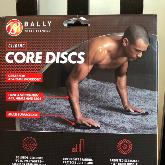 Bally Total Fitness Gliding Core Discs for workout - Picture 2 of 3